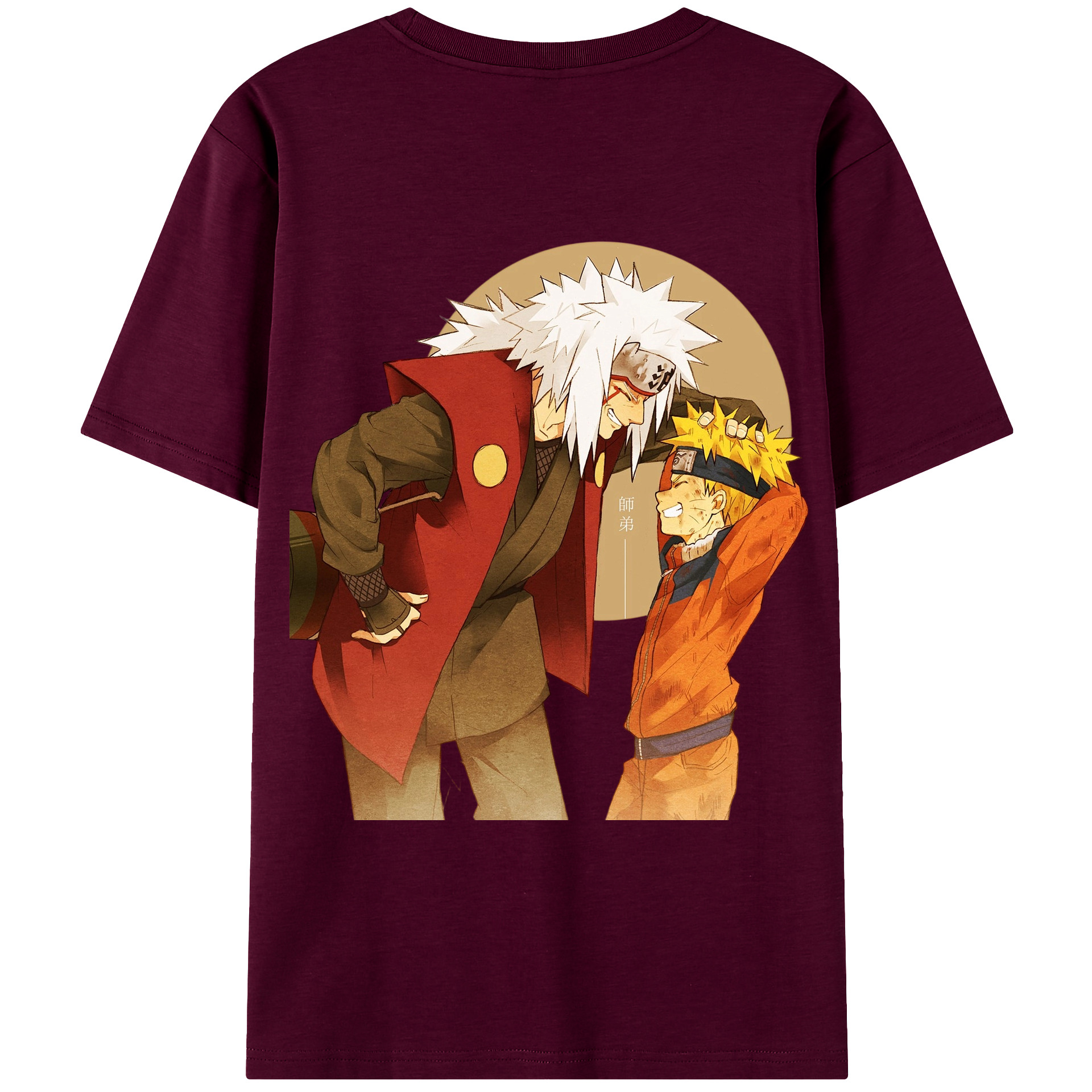 （画像用） NARUTO -ナルト- 自来也（じらいや） Jiraiya レディース半袖Tシャツ(バックプリント)